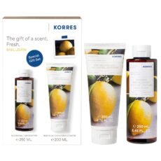 Korres Basil Lemon Renewing Body Cleanser + Body Smoothing Milk | 250 + 200 ml PROMO