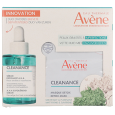 Avène Cleanance A.H.A Exfoliating Serum + Detox Mask | 30 + 12 ml PROMO