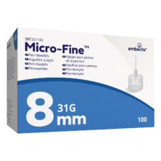 Embecta Micro-Fine Pen Needles 8 mm 31G | 100 pieces