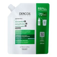 Vichy Dercos Anti Dandruff DS Dermatological Shampoo Normal to Oily Hair Refill | 390 ml
