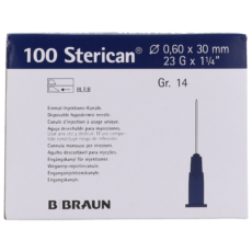 Braun Sterican Needle 23G 1 1/4 Blue 0.6 x 30 mm | 100 pieces