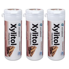 Miradent Xylitol Chewing Gum Cinnamon TRIO | 3 x 30 pieces