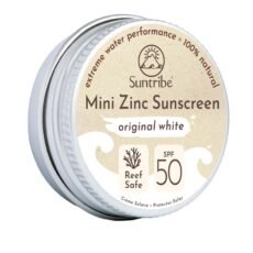 Suntribe Organic Mineral Face & Sport Mini Zinc Sunscreen SPF 50 Original White | 15 g