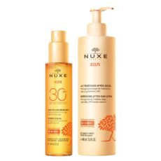 Nuxe Sun Tanning Sun Oil Face and Body SPF 30 + Refreshing After-Sun Lotion Face and Body | 150 + 400 ml
